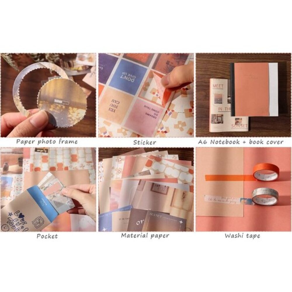 New Aesthetic Scrapbook Kit (348pcs), Journaling & Scrap Supplies for teen Girls - Picture 4 of 15